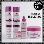 Kit Completo Chantihair: Shampoo, Condicionador, Leave-in, Máscara e Ampola