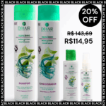 Kit Equilíbrio: Shampoo, Condicionador Esfoliante e Fluído Fortalecedor - Dihair