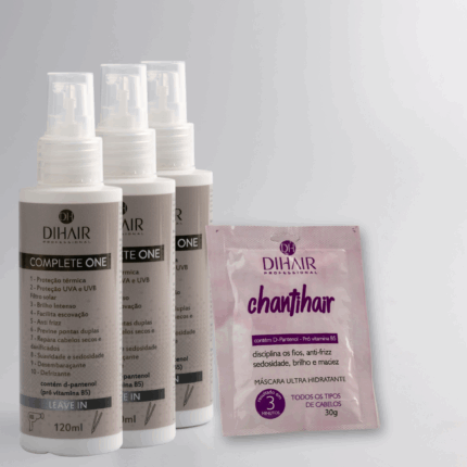 COMBO - 3 UND Protetor Térmico Complete One 120ml - Dihair + BRINDE máscara chantihair 30g